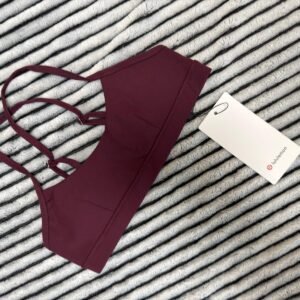 Lulu-Sports Bra-Burgundy